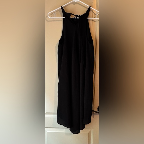 Mossimo Supply Co. Black Midi Dress sleeveless, ties around the neck - Picture 3 of 8